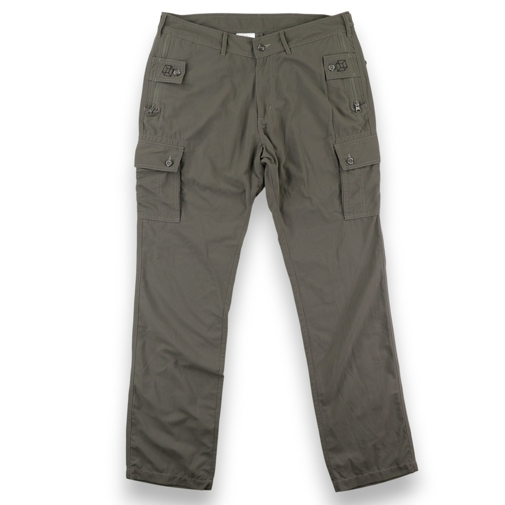 Clothing Arts Pick-Pocket Proof Cargo Pants Mens 34x34 Brown Nylon Travel Tech